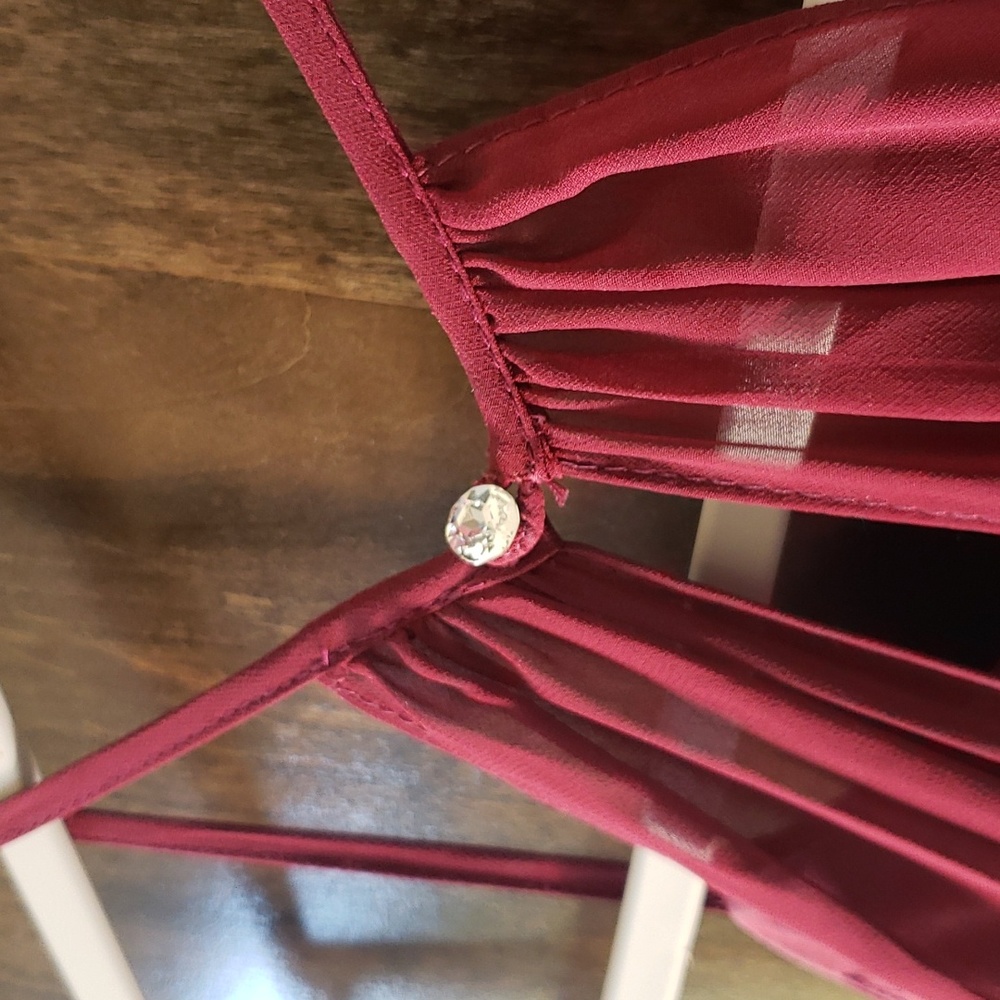 Azazie Ginger Bridesmaids Dress in Cabernet - Picture 11 of 17